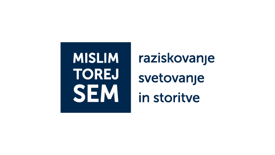Logo with description of services